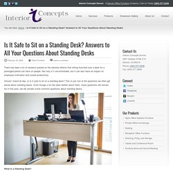 Is It Safe to Sit on a Standing Desk? Interior Concepts