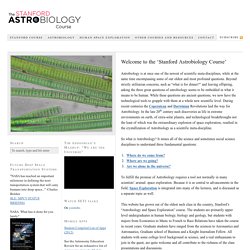 The Stanford Astrobiology Course