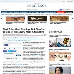 Test Tube Meat Coming, But Stanford Biologist Hails New Meat Alternative