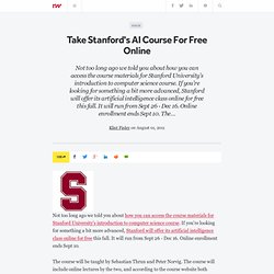 Take Stanford's AI Course For Free Online