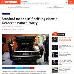 Stanford made a self-drifting electric DeLorean named Marty