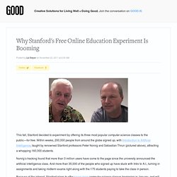 Why Stanfords Free Online Education Experiment Is Booming - News - GOOD