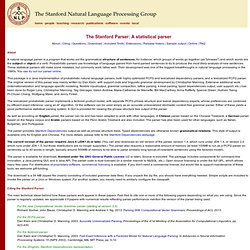 The Stanford NLP (Natural Language Processing) Group