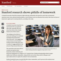 Stanford research shows pitfalls of homework
