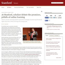 At Stanford, scholars debate the promises, pitfalls of online learning