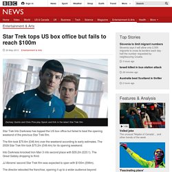 Star Trek tops US box office but fails to reach $100m - FrontMotion Firefox