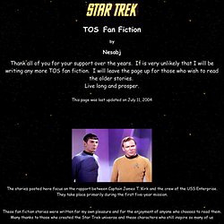 Star Trek TOS Fan Fiction by Nesabj