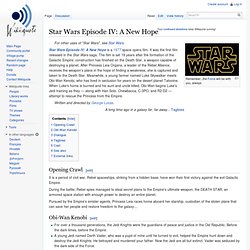 Star Wars Episode IV: Quotes