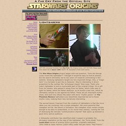 Star Wars Origins - Lightsabers