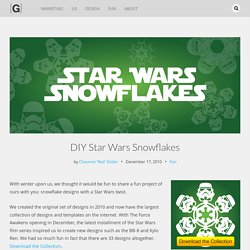 DIY Star Wars Snowflakes