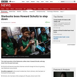 Starbucks boss Howard Schultz to step down