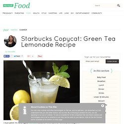Starbucks Copycat: Green Tea Lemonade
