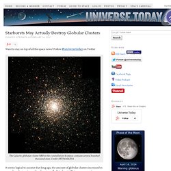 Starbursts May Actually Destroy Globular Clusters