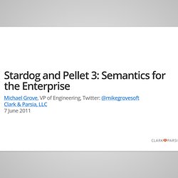 Stardog and Pellet 3: Semantics for the Enterprise