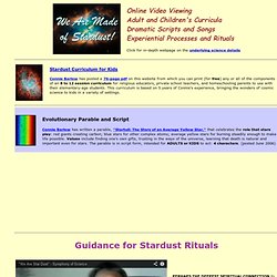 Stardust Rituals for the Creation of Elements