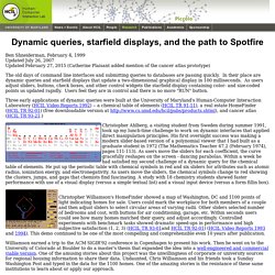 Dynamic queries, starfield displays, and the path to Spotfire