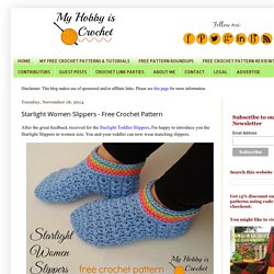 Starlight Women Slippers - Free Crochet Pattern