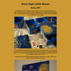 Starry Night LEGO Mosaic