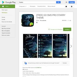 (FREE) GO SMS PRO STARRY THEME - Android-apps op Google Play