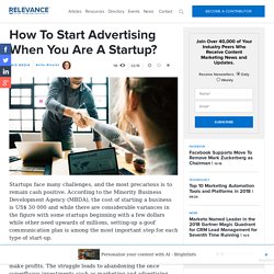How To Start Advertising When You Are A Startup?