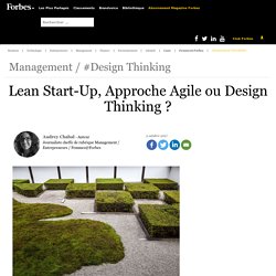 Lean Start-Up, Approche Agile ou Design Thinking