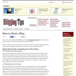 Real Blogging TipsReal Blogging Tips