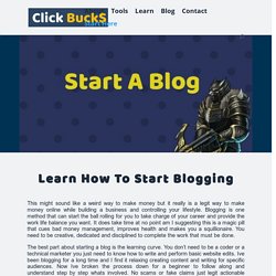 How To Start A Blog And Grow It Fast For FREE - ClickBucks