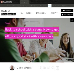 How to get off to a good start with a new class
