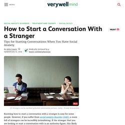 How to Start a Conversation With a Stranger