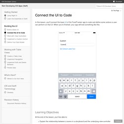 Start Developing iOS Apps (Swift): Connect the UI to Code