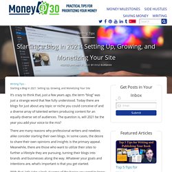 How to Start a Money-Making Blog in 2021