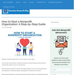 How To Start A Nonprofit Organization