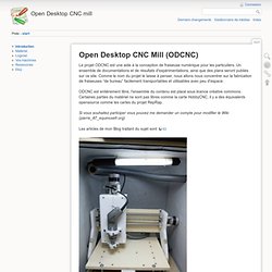 start – Open Desktop CNC mill