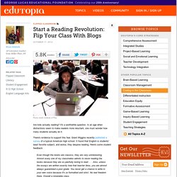 Start a Reading Revolution: Flip Your Class With Blogs
