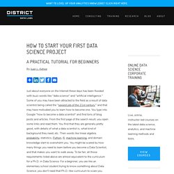 How to Start Your First Data Science Project