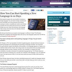 How You Can Learn a Language in only 10 Days