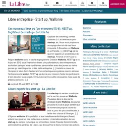 Start up, Wallonie - Libre entreprise