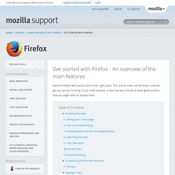 Getting Started with Mozilla Firefox