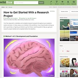 How to Get Started With a Research Project: 10 Steps
