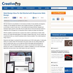 Web Design How-To: Get Started with Responsive Web Design