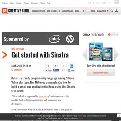 Get started with Sinatra