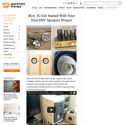 How To Get Started With Your First DIY Speakers Project