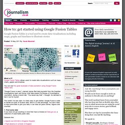 How to: get started in data journalism using Google Fusion Tables