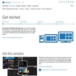 Getting started with Windows Metro style app development