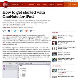 How to get started with OneNote for iPad
