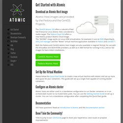Get Started with Project Atomic — Project Atomic