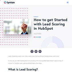 How to get Started with Lead Scoring in HubSpot