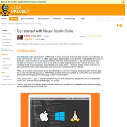 Get started with Visual Studio Code