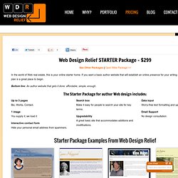 Starter Package - Web Design Relief