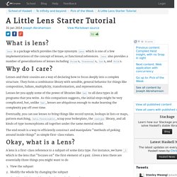 A Little Lens Starter Tutorial